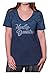 Harley-Davidson Women's Decked Out Embellished H-D V-Neck Tee, Denim Ombre