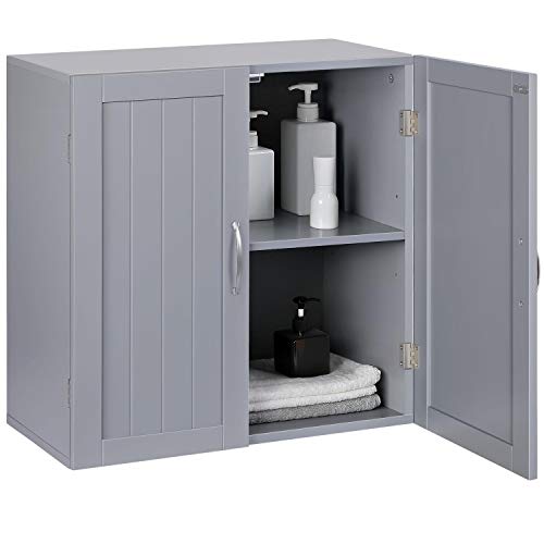 Yaheetech Bathroom Medicine 2 Door Wall Mounted Storage