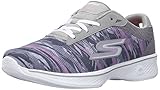 Skechers Performance Women's Go Walk 4 Motion Walking Shoe, Gray/Purple, 9 M US