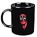 Marvel Deadpool Heat Reveal Ceramic Coffee Mug - Bob Ross Image and Let's Get Crazy, What the Heck Phrase Activates with Heat - 11oz