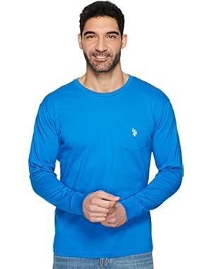 U.S. Polo Assn.............. Men's Long Sleeve Crew Neck Pocket T-Shirt