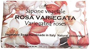 Florinda Sapone Vegetale Soap, Variegated Roses 100 g by Florinda Sapone