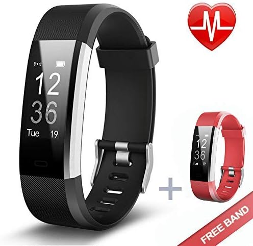 KG Physio Premium Fitness Watch Bluetooth Heart Rate Monitor, Pedometer, Sleep Tracker IP67 Waterproof Android & IOS