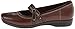 Clarks Women's Haydn Maize Mary Jane Flat, Brown Leather, 7.5 M US
