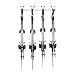 Monkey Bars Storage Wall Mounted Ski Racks (4-Pair)