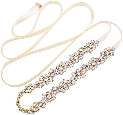 champagne wedding dress belt Champagne Double Faced Satin Ribbon Sash
