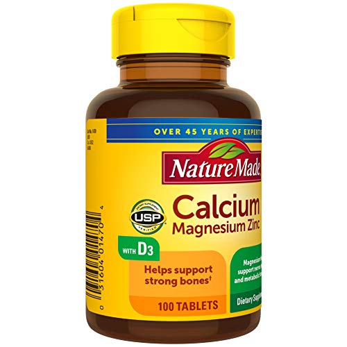 Nature Made Calcium, Magnesium Oxide, Zinc with Vitamin D3 helps