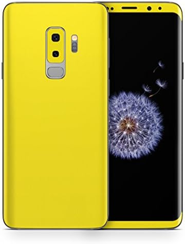 AlienJacket - Galaxy S9+ Plus 3M Vinyl Textured Skin (Solid Texture - Yellow)