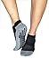 RATIVE Super Grips Anti Slip Non Skid Yoga Hospital Socks for Adults Men Women (Large, 3-Pairs/Black+White+Pink)