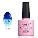 AIMEILI Soak Off UV LED Temperature Color Changing Chameleon Gel Nail Polish - Glitter Dark Blue to Sheer Blue (TC31) 10ml