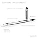 Grifiti Dootle Stylus Mechanical Pencil Matte Silver Digital Stylus for iPhones, Smartphones, iPads, Tablets, Samsung with a 0.7MM Mechanical Pencil for Folios, Pads, Second Generation of Tagtools