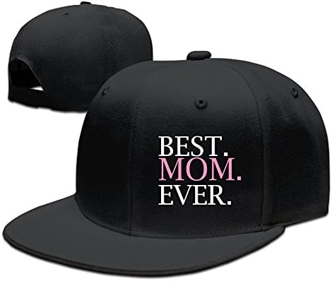 XianC Best Mom Ever Flat Bill Snapback Adjustable Baseball Caps Hats Black