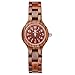 MEKU Women's Wood Watches Ladies Quartz Wooden Wrist Watch Gift for Her