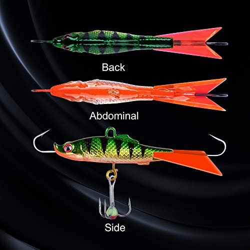 Goture Ice Fishing Jig Set Ice Fishing Lures for Panfish Crappie