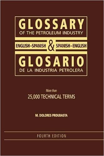 Glossary Of The Petroleum Industry Englishspanish - 