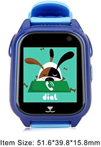 M06 Deep Waterproof 1.44-Inch HD Touch Screen GPS Locator Watch Alarm Clock(Color:Blue)