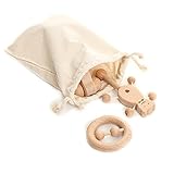 Amyster Puzzle Toys Intellectual Development of Children Montessori Toys Set Nursing Wooden Teether Rattles Baby Fun and Interesting Toy