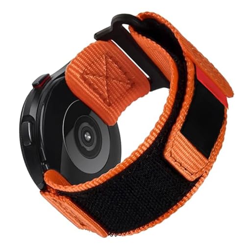byepica Breathable 22Mm Orange Sports Strap for, Adjustable Nylon Fastener, Visible and Comfortable Outdoor Band