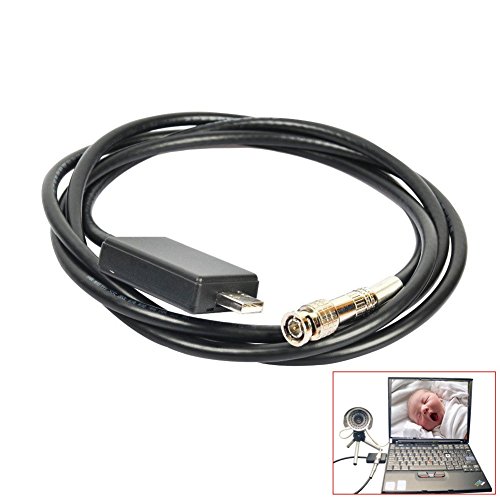 iKKEGOL BNC Male to USB RG59 Coaxial Converter Cable Cord for CCTV Security Camera Video Capture Card DVR for PC 2M /6ft