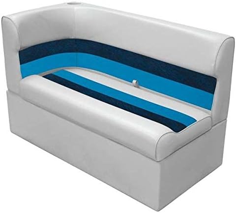 AMRW-WD132-1011 * Wise Boat Seats Pontoon 46" Right Corner Lounge Seat - Grey - Navy - Blue