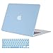 MOSISO Compatible with MacBook Air 13 inch Case Old Version 2010-2017 Release (Models: A1466 & A1369), Plastic Hard Shell Case & Keyboard Cover Skin, Airy Blue