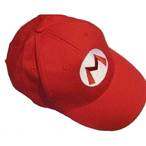 Super Bros Hat Baseball Cap Unisex Cosplay Hat Red