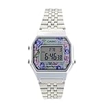 Casio LA680WA-2C Women’s Vintage Floral Dial Alarm Chronograph Digital Watch