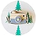 Allywit Baby Kids Cute Wood Camera Toys Children Fashion Clothing Accessory Safe And Natural Toys Birthday Christmas Gift (Gray)