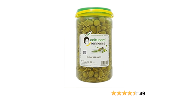 Alcaparrones | Aceitunera Jiennense | Garrafa 2,3Kg (Peso ...