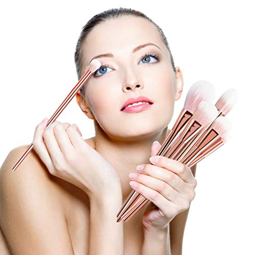 CINEEN professionelles 7-teiliges Set für Make-up, Kosmetik-Pinsel, Puder, Foundation, Lidschatten, Lippenpinsel