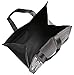Bekith 9 Pack Reusable Grocery Bags, Large Heavy Duty Collapsible Shopping Bags, Grocery Tote Bags with Reinforced Handles For Shopping Groceries Clothes Vegetables Fruits, Black