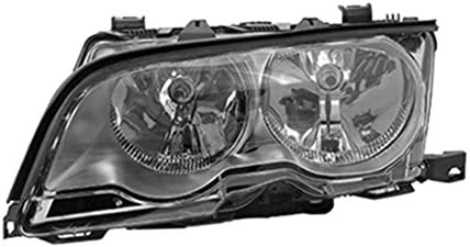 Driver Side Halogen Head Light Assembly Silver Bezel Convertible For Bmw Asm Lh Hlgn 02-03 330 Ci[M] Cpe/Conv Slvr Bzl To 3/03