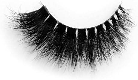 Arison 3D Mink Lashes False Fake Eyelashes Transparent Band Wispy Strips Silk Reusable Handmade Real Long Fur Soft Dramatic Natural Look 1 Pair Package for Women Makeup (TD14N)