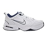 Nike Air Monarch IV Mens' Training Shoes White/Metallic Silver-Mid Navy 415445-102