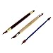 COMIART 3pcs Double Head Clay Color Shapers Rubber Tip Paint Drawing Blending Brushes