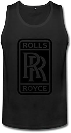 Man's Rolls Royce Logo Tank Top Black