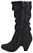 Link Little Girl's Pauline-38 Kitten Heel Boots with Decorative Buckles