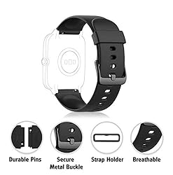 ZURURU Soft Silicone Smart Watch Replacement Bands