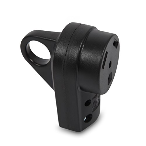 Lavolta 30 AMP RV Receptacle Plug - Female End TT-30R - Replacement Electrical Adapter with Handle for Camper Trailer Extension Power Cord