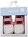 Robeez Kids' Sunshine Espadrille-K Crib Shoe, Bridget-White/Pink, 12-18 Months M US Infant