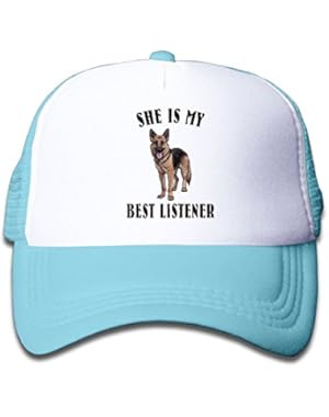 German Shepherd Baby Unisex Fashion Adjustable Baseball Mesh Hat