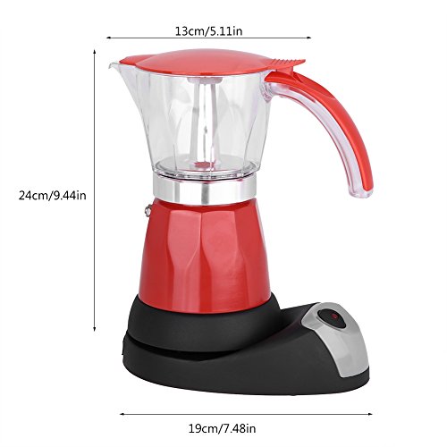Electric Coffee Pot, 300ml Electric Moka Pot, Detachable Making Coffee