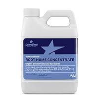 LawnStar Premium Root Hume Booster (32 OZ) - Most Concentrated Humic & Fulvic Acid Blend - Organic Carbon Nutrient Blend Conditions Soil + Boosts Nutrient Uptake - for Lawn & Garden - American Made