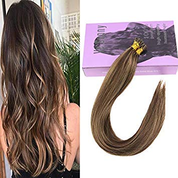 Amazon Com Vesunny 20inch 7a Grade Human Fusion Hair Extensions