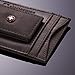 Alpine Swiss Men's Wallet Leather Money Clip Thin Slim Front Pocket Wallet, Gray