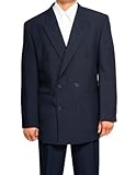 New Double Breasted (DB) Navy Blue Men's Business Dress Suit