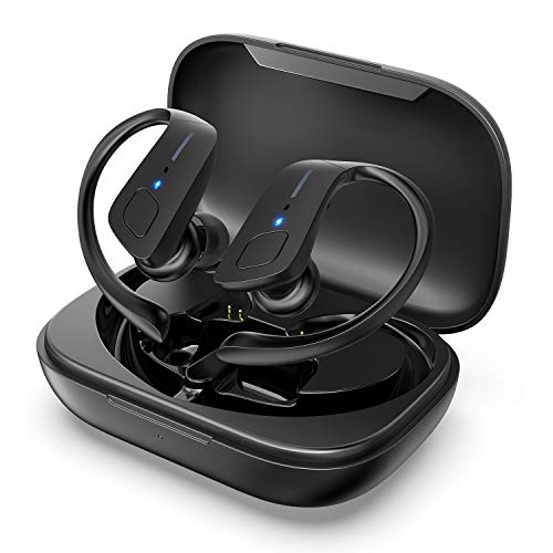 HolyHigh Wireless Headphones Sports Bluetooth 5.0 Earphones IPX5 Waterproof 30H Play Time in Ear Ste - //coolthings.us