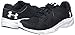 Under Armour Boys' Boys’ Grade School Pace, Black (001)/White, 6