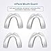 Kids Mouth Guard for Grinding Teeth, Pack of 4 Night sleep Teeth Guards, Eliminates TMJ & Teeth Clenching, Stops Bruxism, Teeth Whitening Tray, Sport Athletic Mouth Guard (kid Size only fit for kids)