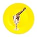 Single Yellow Giraffe Plate 'The Cut-Glass Bath' from MoMA Magritte Plate Collection